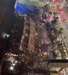 福建泉州一疫情隔离观察酒店坍塌